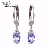 925 Sterling Silver Tanzanite Lever Back Earrings - Gift-Junkies