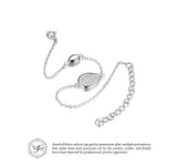 .925 Sterling Silver Teardrop Link Bracelet - Gift-Junkies