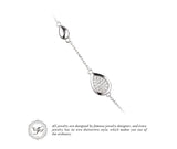 .925 Sterling Silver Teardrop Link Bracelet - Gift-Junkies