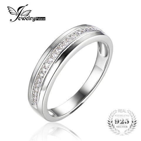 .925 Sterling Silver Classic European Anniversary Ring - Gift-Junkies