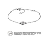 .925 Sterling Silver Round Stone Bracelet - Gift-Junkies