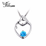 Natural Blue Topaz Heart Pendant - Gift-Junkies