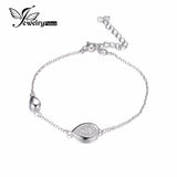 .925 Sterling Silver Teardrop Link Bracelet - Gift-Junkies