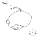 .925 Sterling Silver Teardrop Link Bracelet - Gift-Junkies