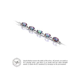 925 Sterling Silver Natural Mystic Rainbow Topaz Tennis Bracelet - Gift-Junkies