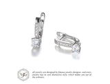 .925 Sterling Silver 1ct Clip Earrings - Gift-Junkies