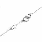 .925 Sterling Silver Teardrop Link Bracelet - Gift-Junkies