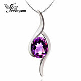 .925 Sterling Princess Kate Diana Genuine Amethyst Gemstone Pendant - Gift-Junkies